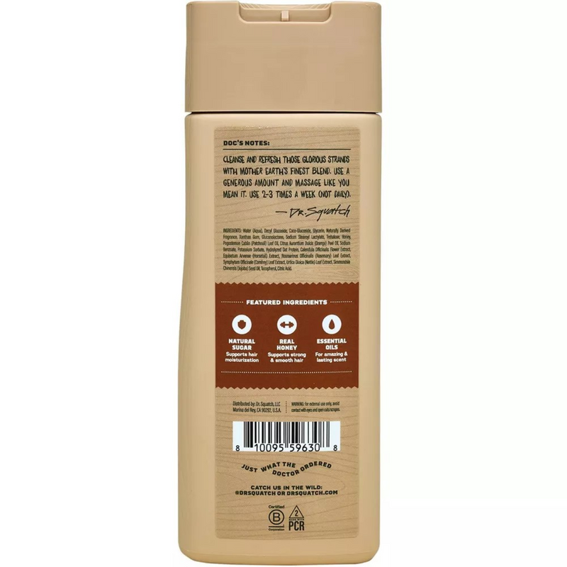 Dr. Squatch Wood Barrel Bourbon Shampoo - 11 oz.