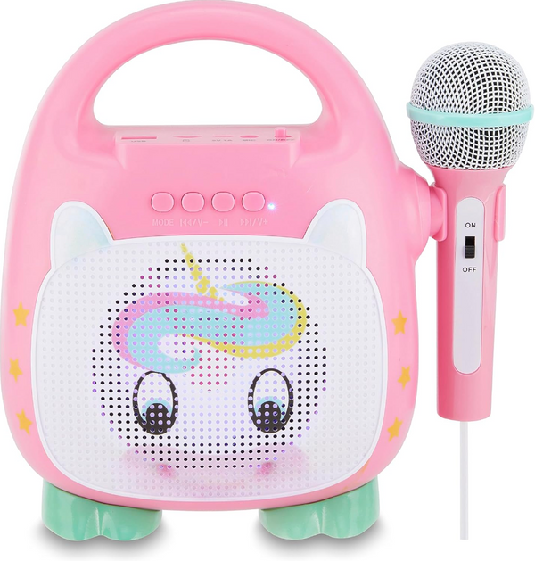 Singimals Unicorn Kids Karaoke Speaker with Microphone