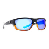 Calcutta Sancho Wood Grain Frames - Blue Mirror Lens - Polarized Sunglasses