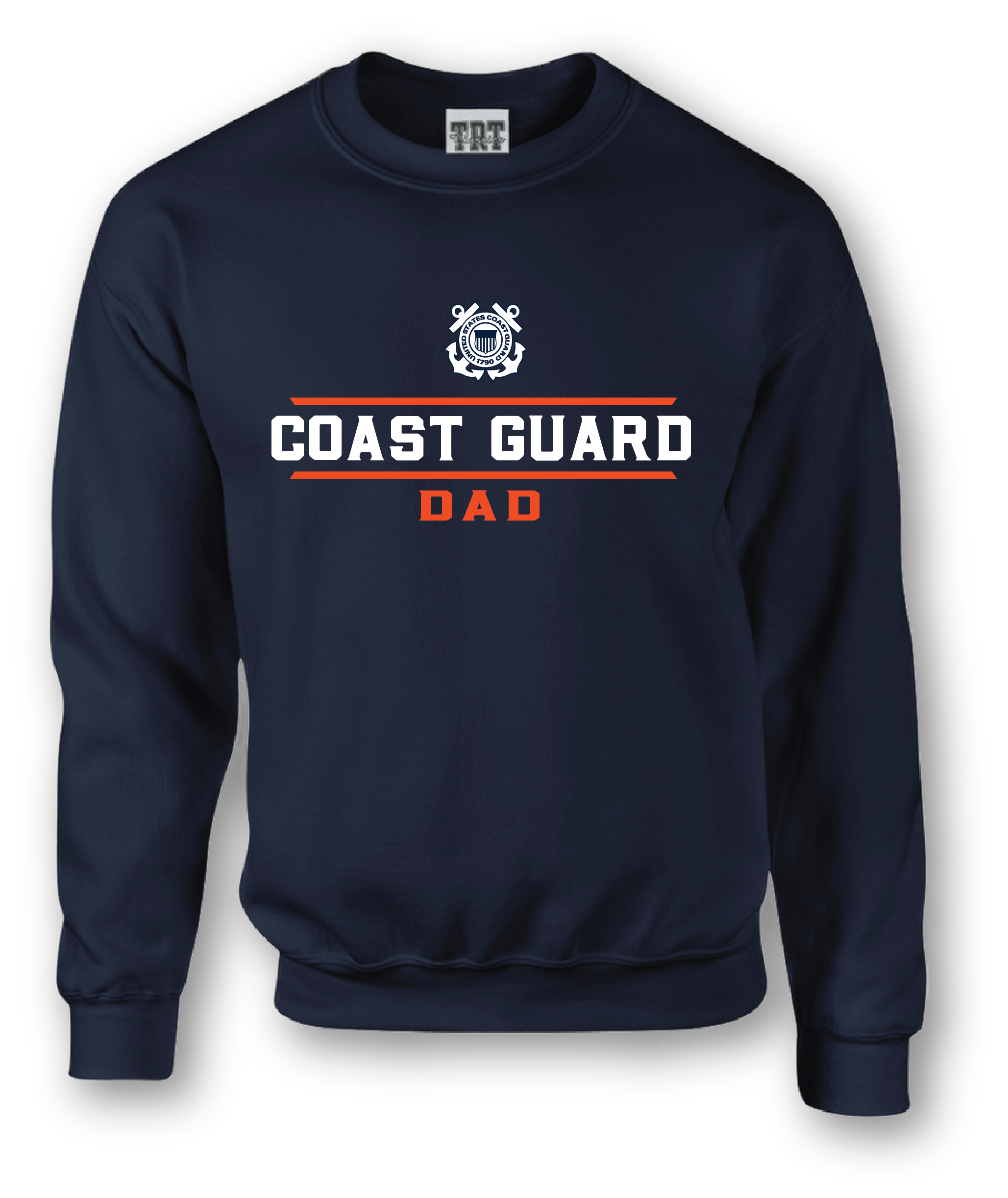 Coast Guard Pullover Crewneck Sweatshirt - DAD - 3X