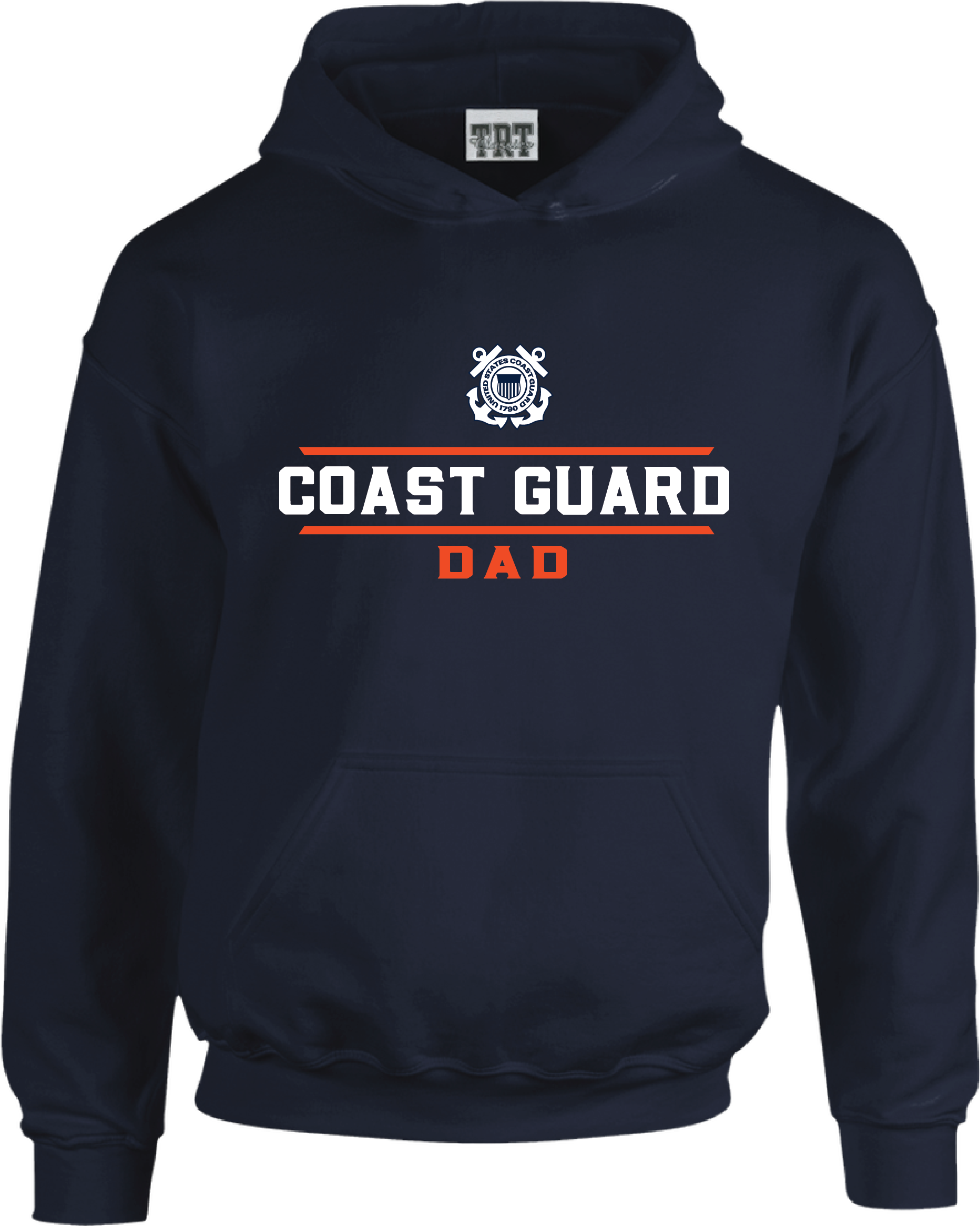 Coast Guard Pullover Hoodie Sweatshirt - DAD