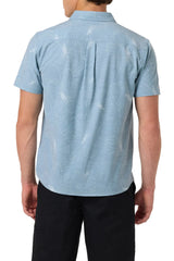 O'Neill Mens UPF Slub Standard Fit Short Sleeve Button-Up Shirt
