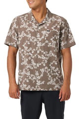 O'Neill Mens TRVLR UPF Traverse Hawaii Button Down Short Sleeve Shirt