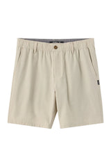 O'Neill Mens Reserve Light Check Elastic Waist 18" Hybrid Shorts