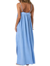 O'Neill Womens Saltwater Solids Sai Maxi Cover-Up Dress