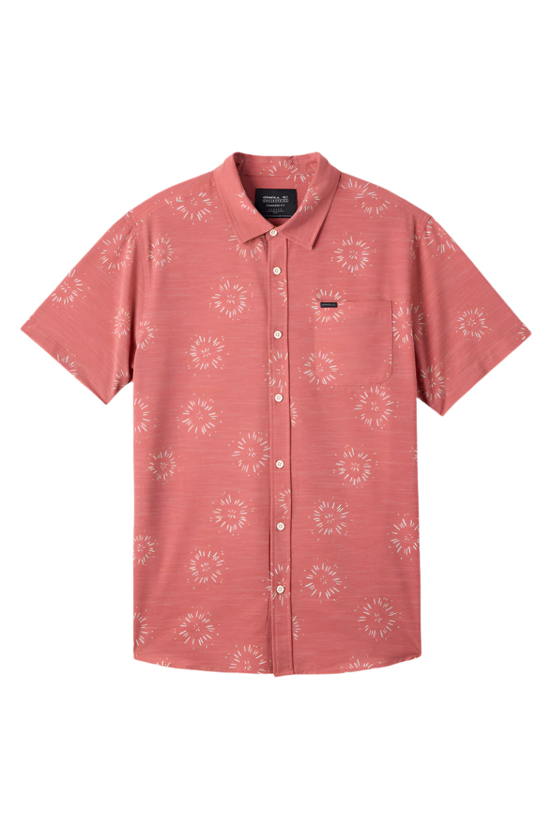 O'Neill Mens TRVLR Upf Traverse Slub Short Sleeve Shirt