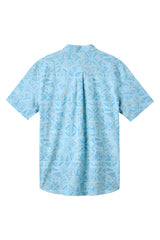 O'Neill Mens TRVLR Upf Traverse Slub Standard Woven Short Sleeve Button Down Shirt