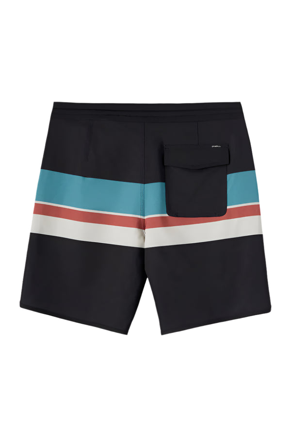 O'Neill Mens Cruzer Stripe Scallop 18" Boardshorts