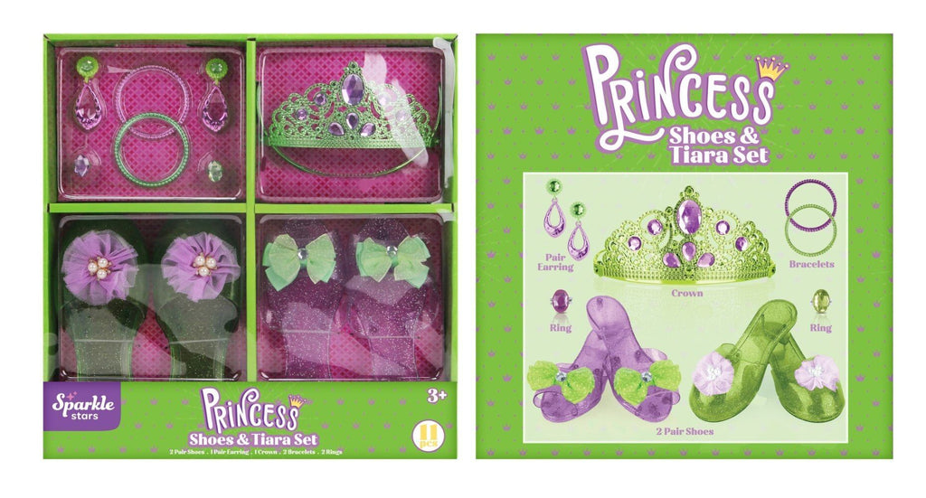Sparkle Starts 11-Piece Princess Shoes and Tiara Play Set  ShopCGX