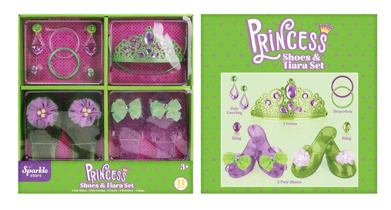 Sparkle Starts 11-Piece Princess Shoes and Tiara Play Set