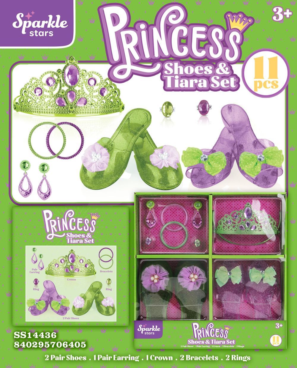 open lace back dress Amazon.com: 4-Pack Premium Princess Shoes Set - 1.75