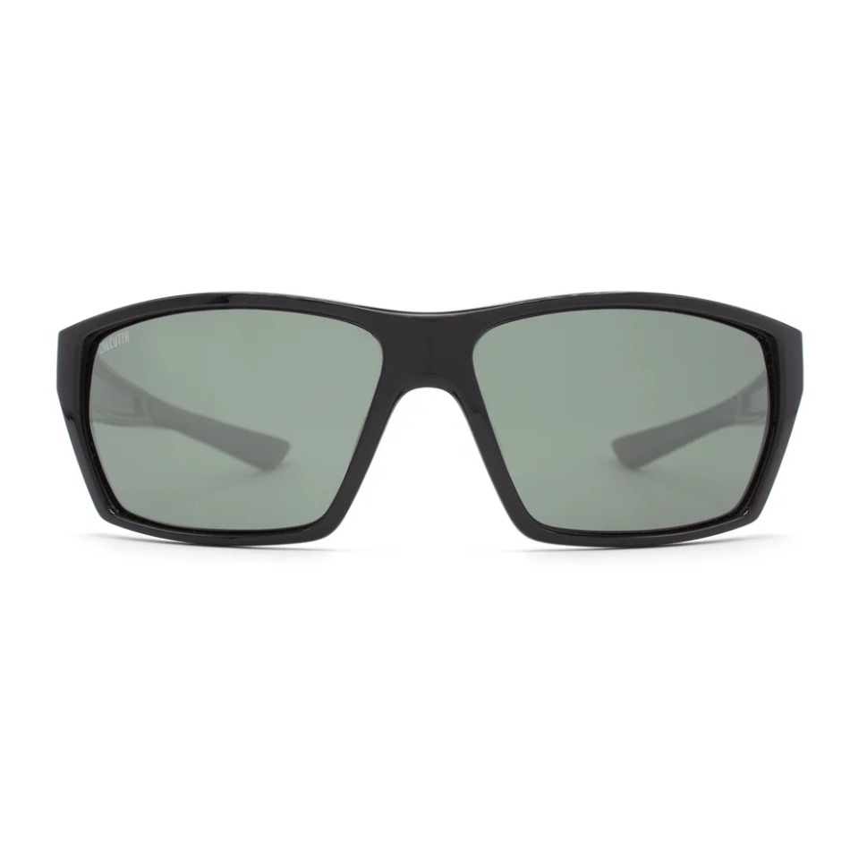 Calcutta Siesta Shiny Black Frames - Gray Lens - Polarized Sunglasses