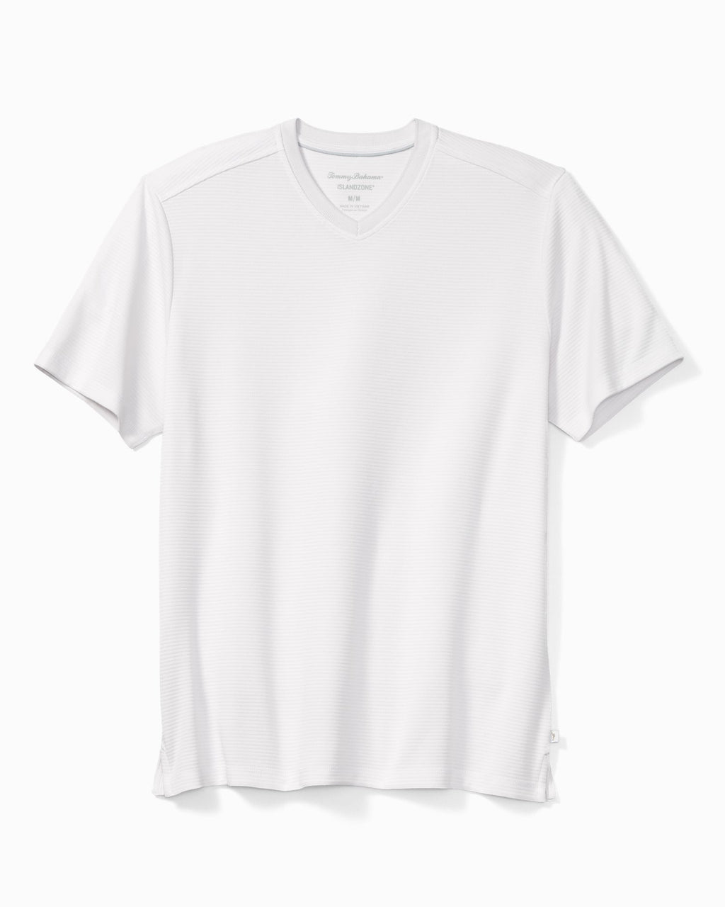新品タグ付き！BAHAMA LAロゴ VネックTシャツ L ブルー Tommy Bahama Blue Short Sleeve V-Neck Embroidered Logo Men's