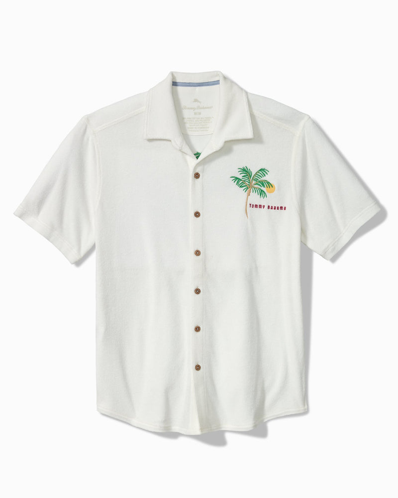 Tommy Bahama Mens Poolside Oasis Terry Short Sleeve Button Down Shirt