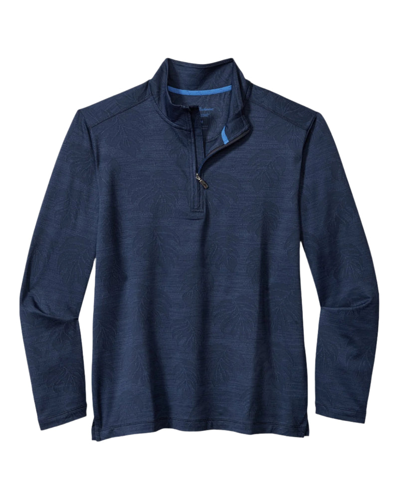 Tommy Bahama Mens Monstera Fade IslandZone 1/2 Zip Sweatshirt