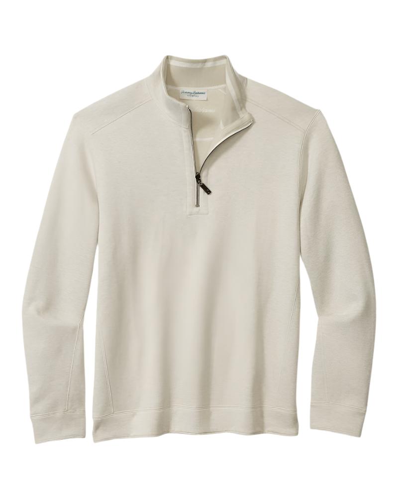 Tommy Bahama Mens Flip Coast Reversible Half-Zip Sweatshirt