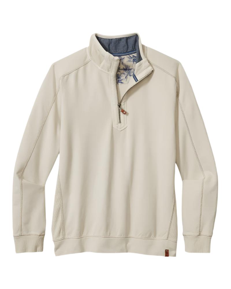 Tommy Bahama Mens Ben & Terry Half-Zip Sweatshirt