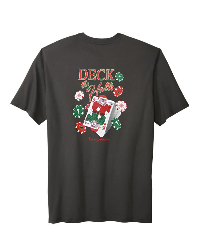 Tommy Bahama Mens Deck The Halls Graphic Short Sleeve T-Shirt