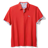 Tommy Bahama Mens IslandZone Flamingo Mingle 5 O'Clock Short Sleeve Polo Shirt