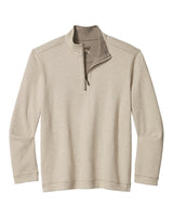Tommy Bahama Mens Flipview Reversible Half-Zip Sweatshirt
