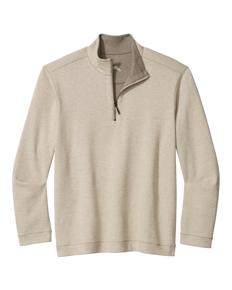 Tommy Bahama Mens Flipview Reversible Half-Zip Sweatshirt