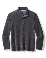 Tommy Bahama Mens Mt Vista Button Long Sleeve Mock Sweatshirt