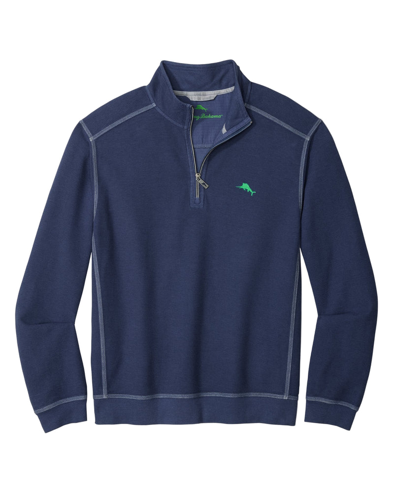 Tommy Bahama Mens Montego Beach Half-Zip Long Sleeve Sweatshirt