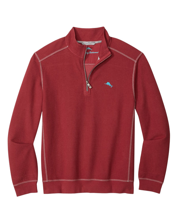 Tommy Bahama Mens Montego Beach Half-Zip Long Sleeve Sweatshirt