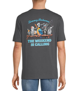 Tommy Bahama Mens The Weekend Is Calling Graphic Short Sleeve T-Shirt