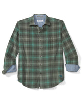 Tommy Bahama Mens Coastline Cord Redwood Check Long Sleeve Flannel Shirt