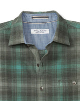 Tommy Bahama Mens Coastline Cord Redwood Check Long Sleeve Flannel Shirt