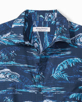 Tommy Bahama Mens Bahama Coast Indigo Shores Short Sleeve Shirt