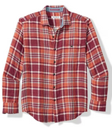 Tommy Bahama Mens Double Duty Check Long Sleeve Woven Shirt
