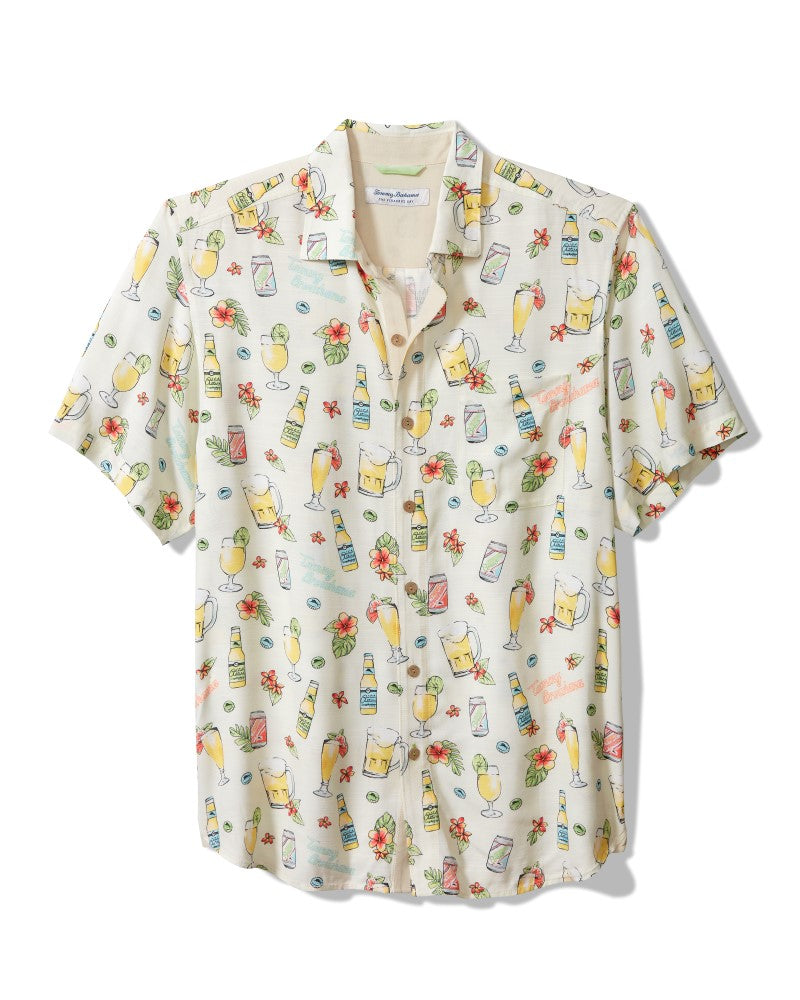 Tommy Bahama Mens Veracruz Cay Brewhama Short Sleeve Button Down Shirt