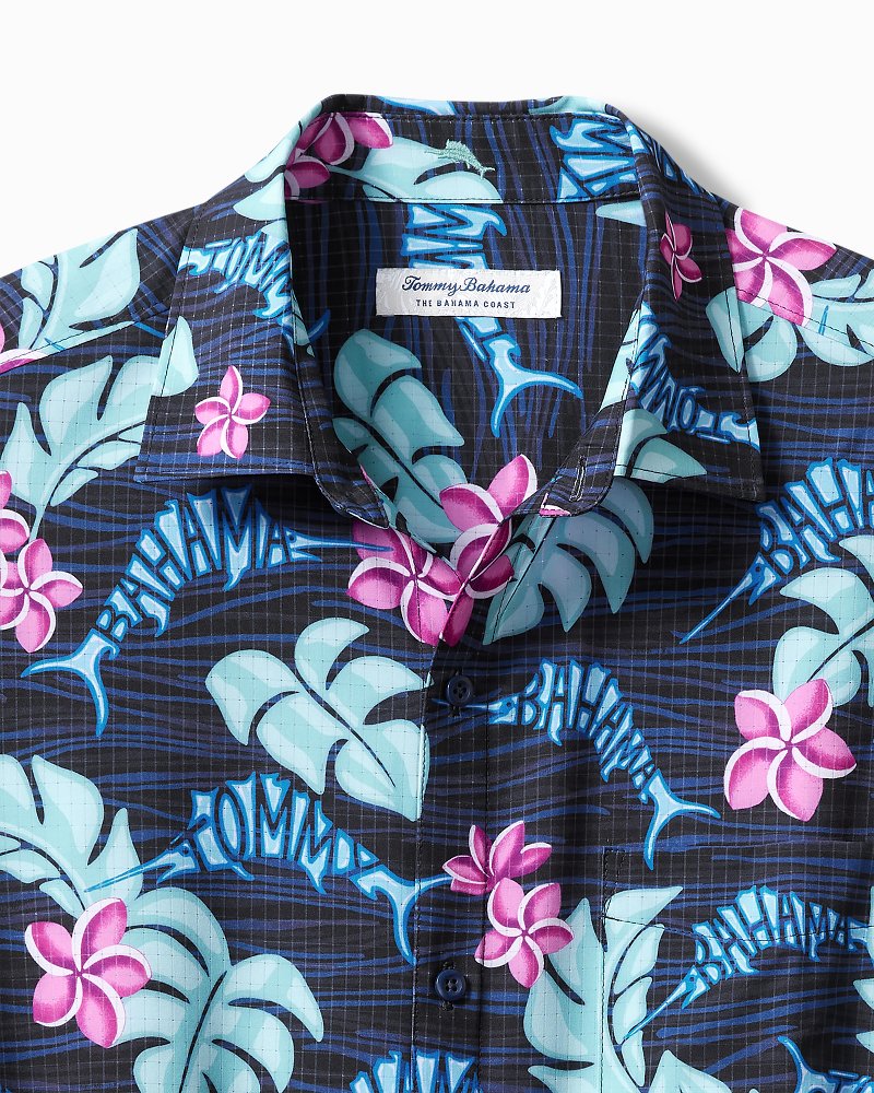 Tommy Bahama Mens Bahama Coast The Marlin Life Short Sleeve Button Down Shirt
