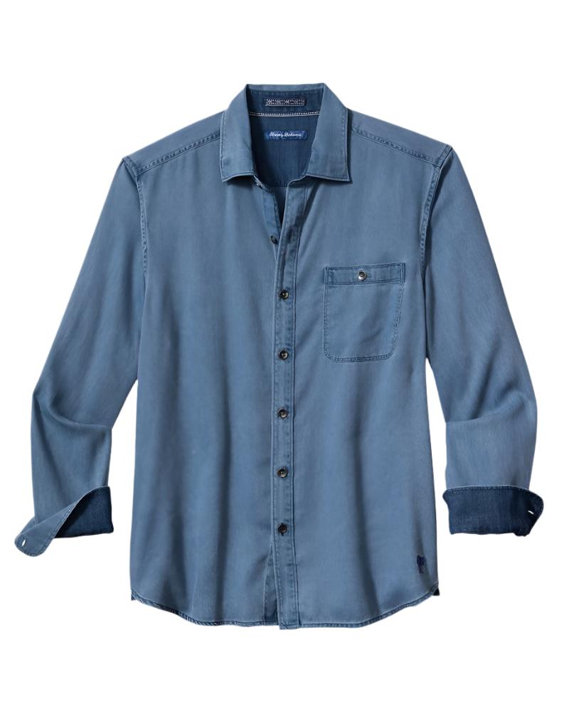 Tommy Bahama Mens Ocean Wash Twill Long Sleeve Shirt