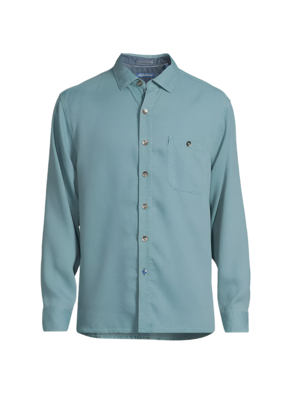 Tommy Bahama Mens Ocean Wash Twill Long Sleeve Shirt