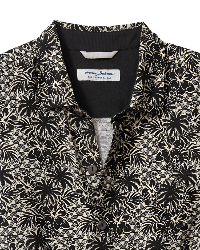 Tommy Bahama Mens Veracruz Cay Palm Cascade Short Sleeve Shirt