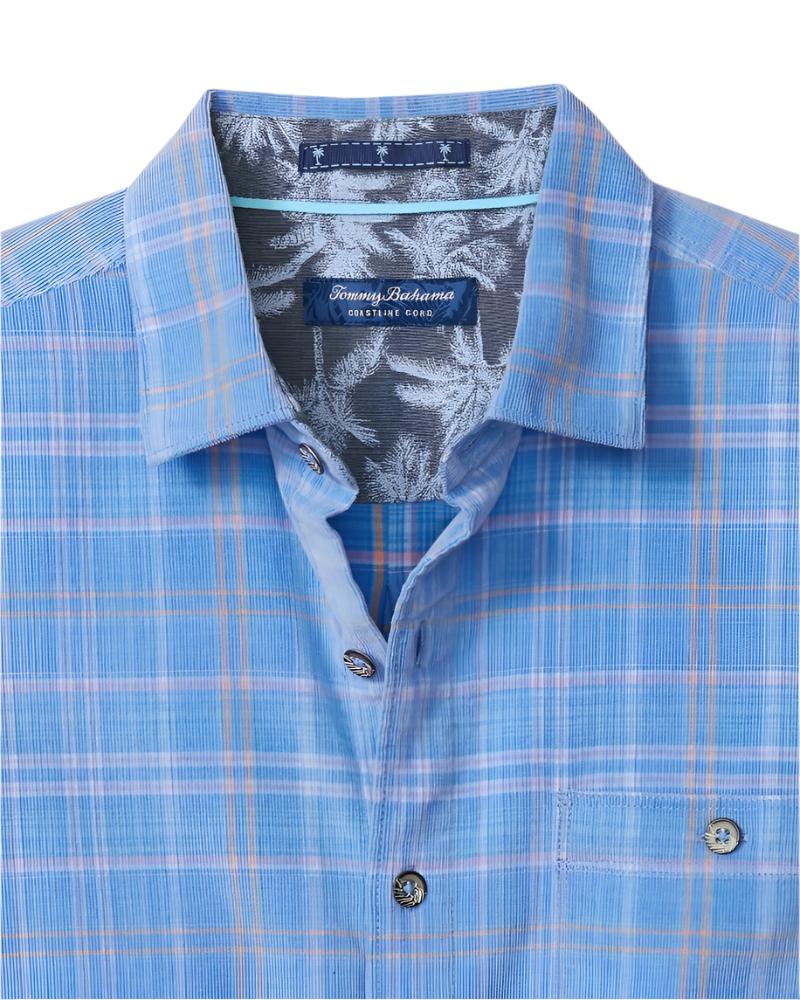 Tommy Bahama Mens Coastline Cord Stretch Brisa Check Long Sleeve Shirt