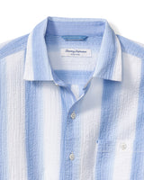 Tommy Bahama Mens Nova Wave Maliblue Stripe Short Sleeve Shirt