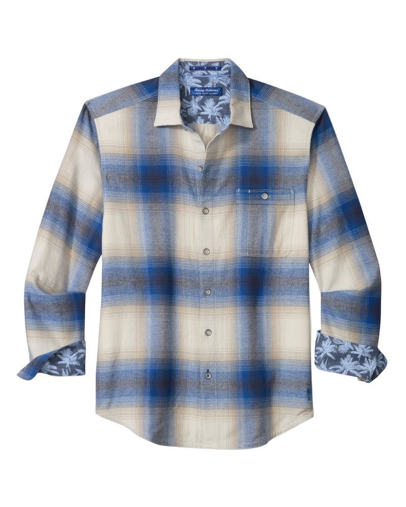 Tommy Bahama Mens Canyon Beach Orcas Ombré Flannel Shirt