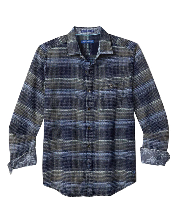 Tommy Bahama Mens Cantera Plaid Long Sleeve Shirt