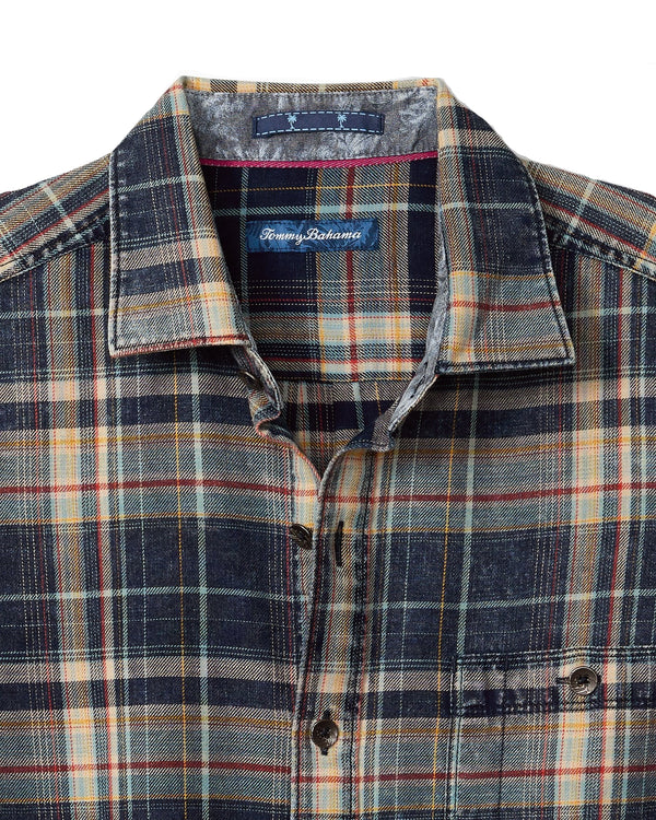 Tommy Bahama Mens Baranco Plaid Long Sleeve Shirt