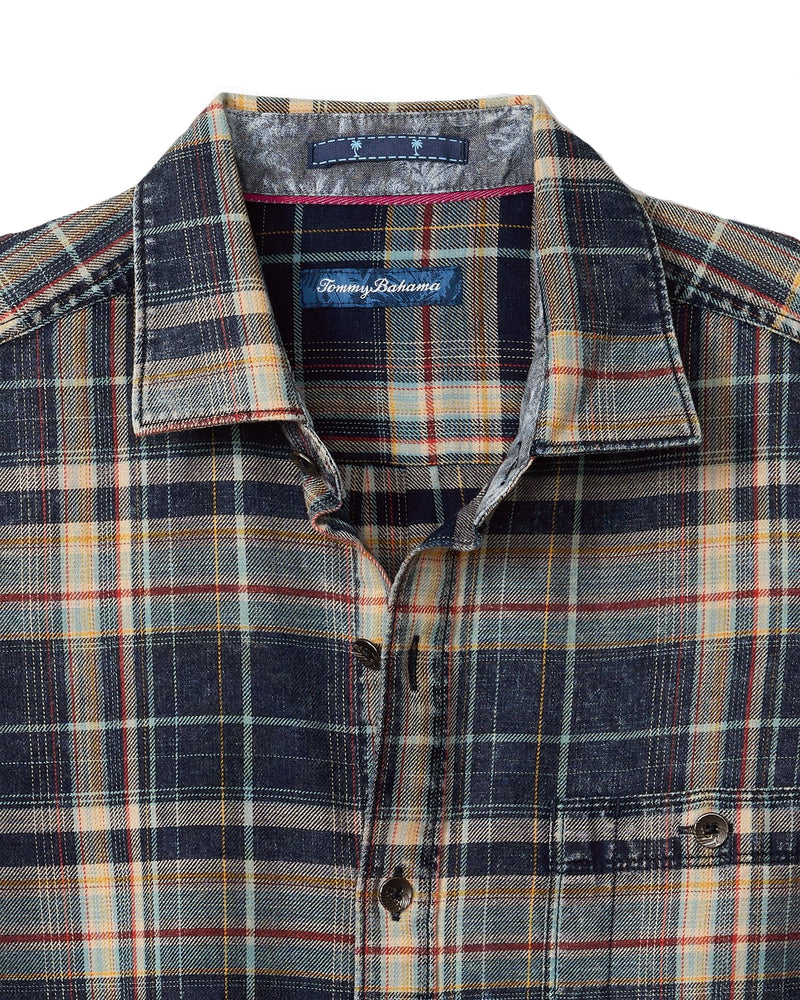 Tommy Bahama Mens Baranco Plaid Long Sleeve Shirt