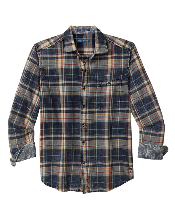 Tommy Bahama Mens Baranco Plaid Long Sleeve Shirt
