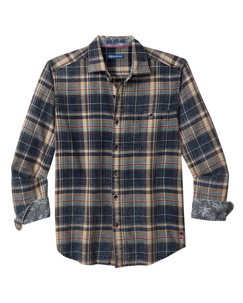 Tommy Bahama Mens Baranco Plaid Long Sleeve Shirt