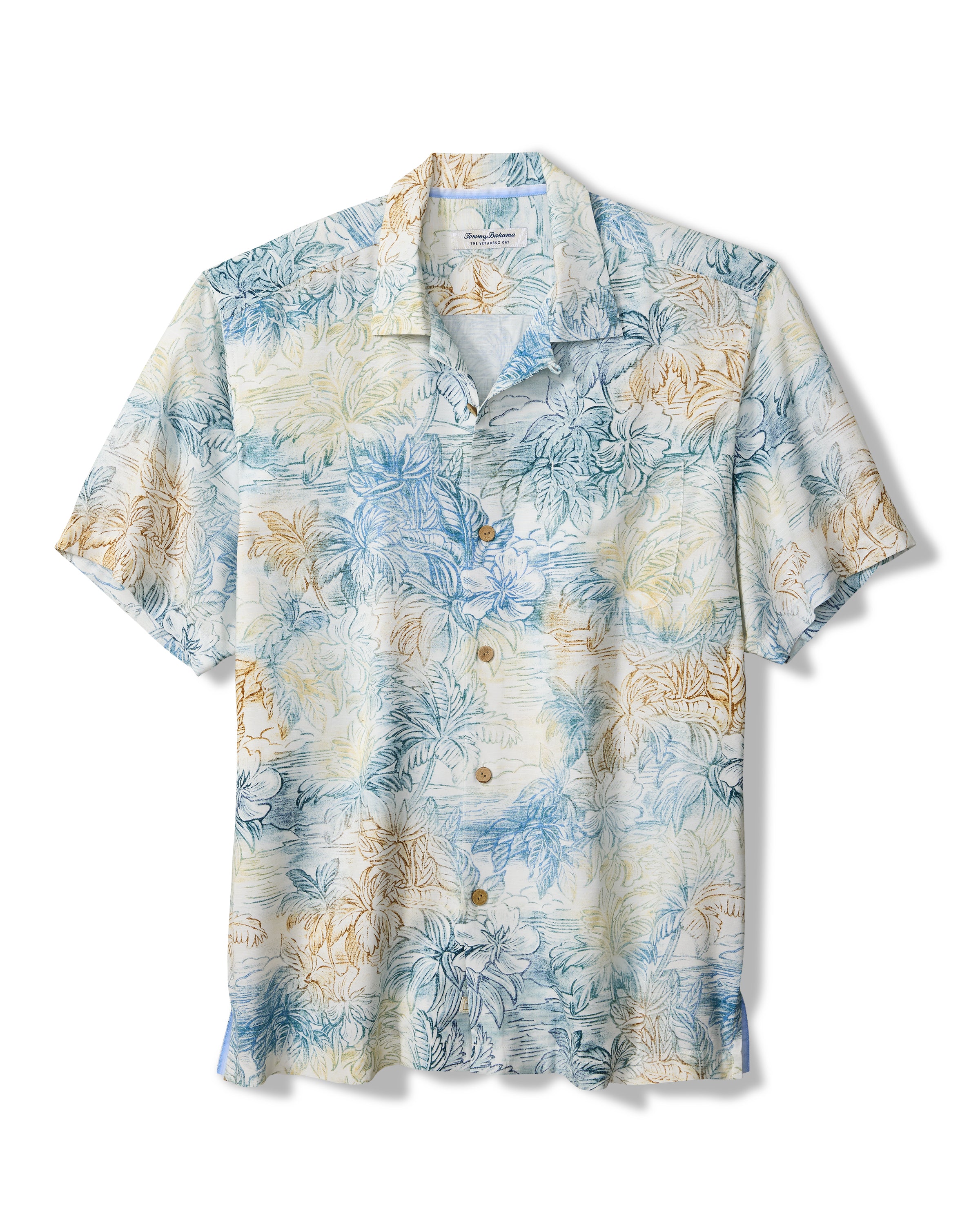 Tommy Bahama Mens Veracruz Cay La Blanca Short Sleeve Shirt