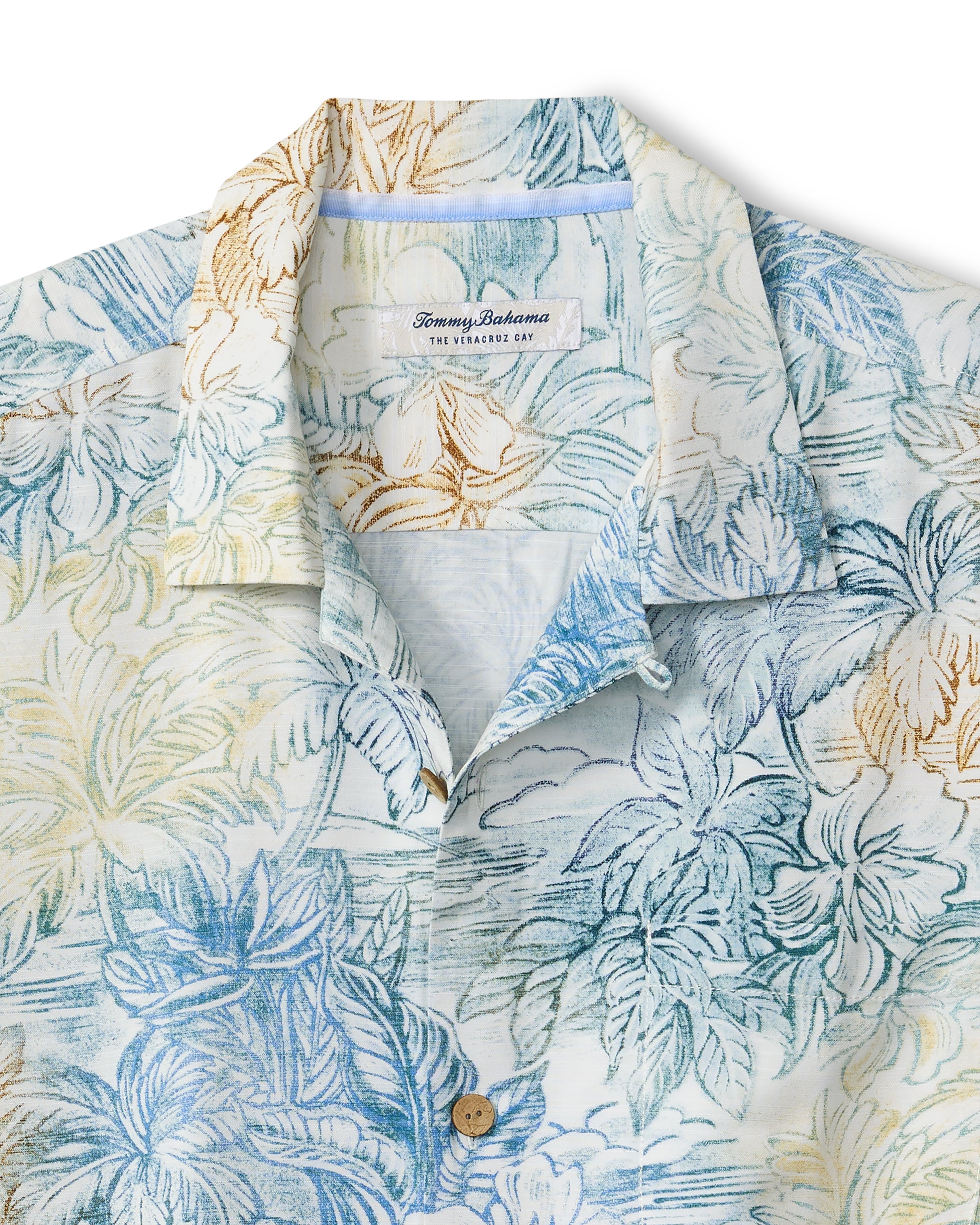 Tommy Bahama Mens Veracruz Cay La Blanca Short Sleeve Shirt