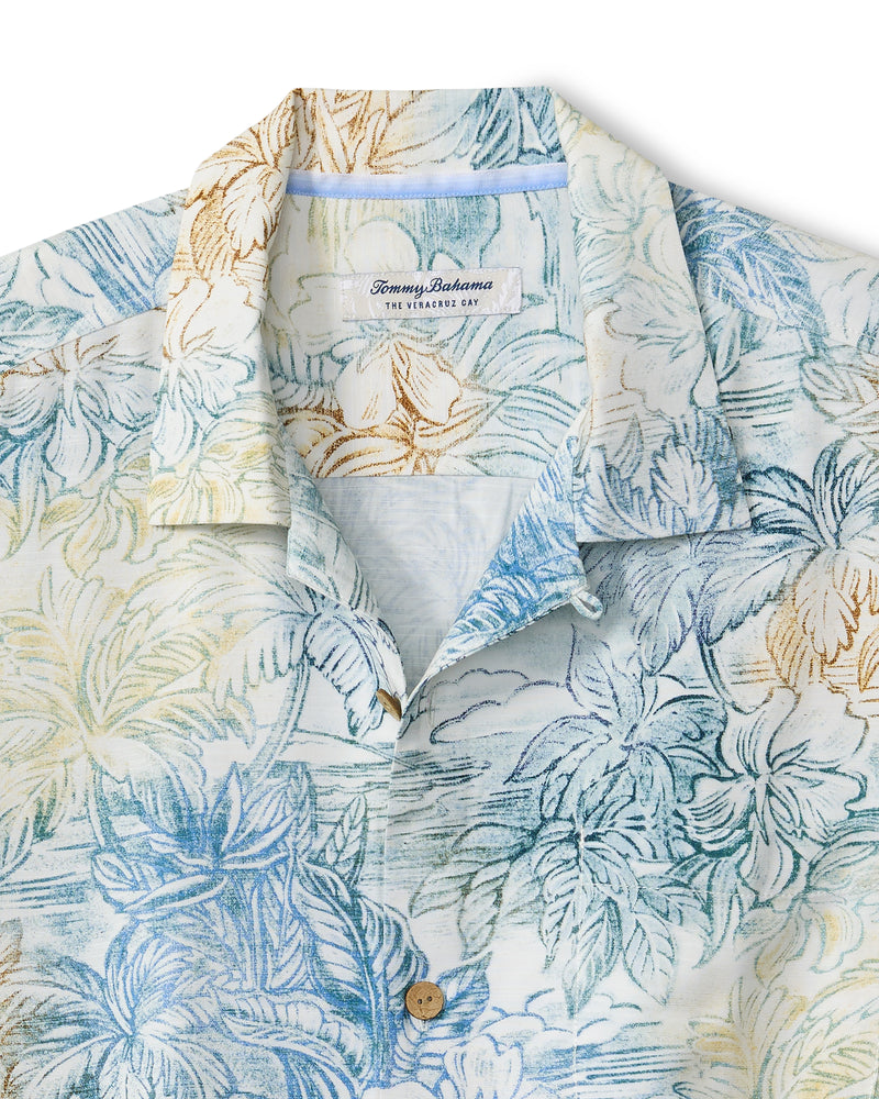 Tommy Bahama Mens Veracruz Cay La Blanca Short Sleeve Shirt