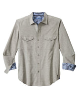 Tommy Bahama Mens Coastline Cord Heather Bay Long Sleeve Shirt